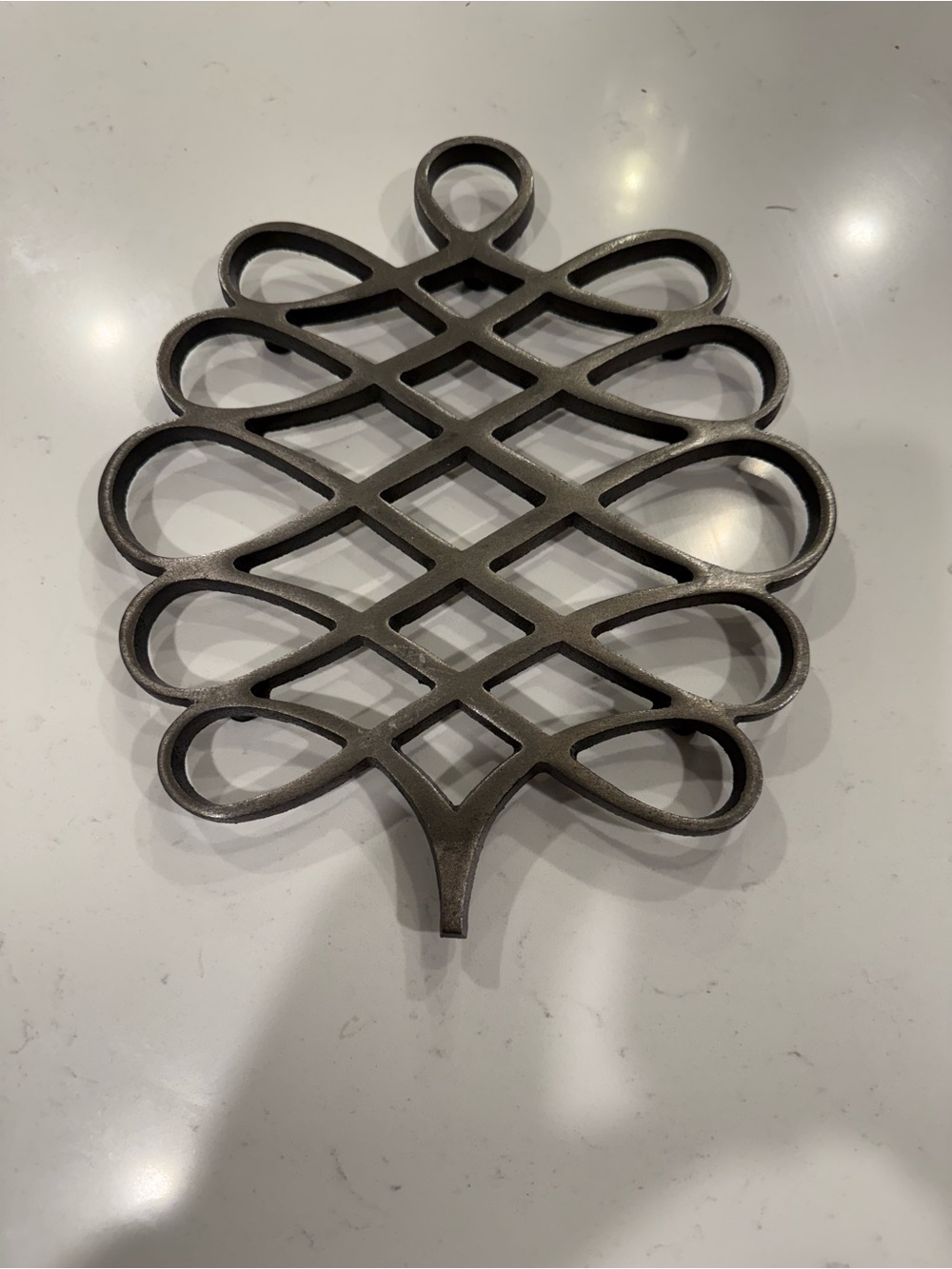 Decorative Vintage Iron Wall Trivet - Cast Iron in matte finish! Dansk